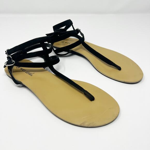 Wet Seal Strappy Ankle Sandals Size 9 - Picture 2 of 5
